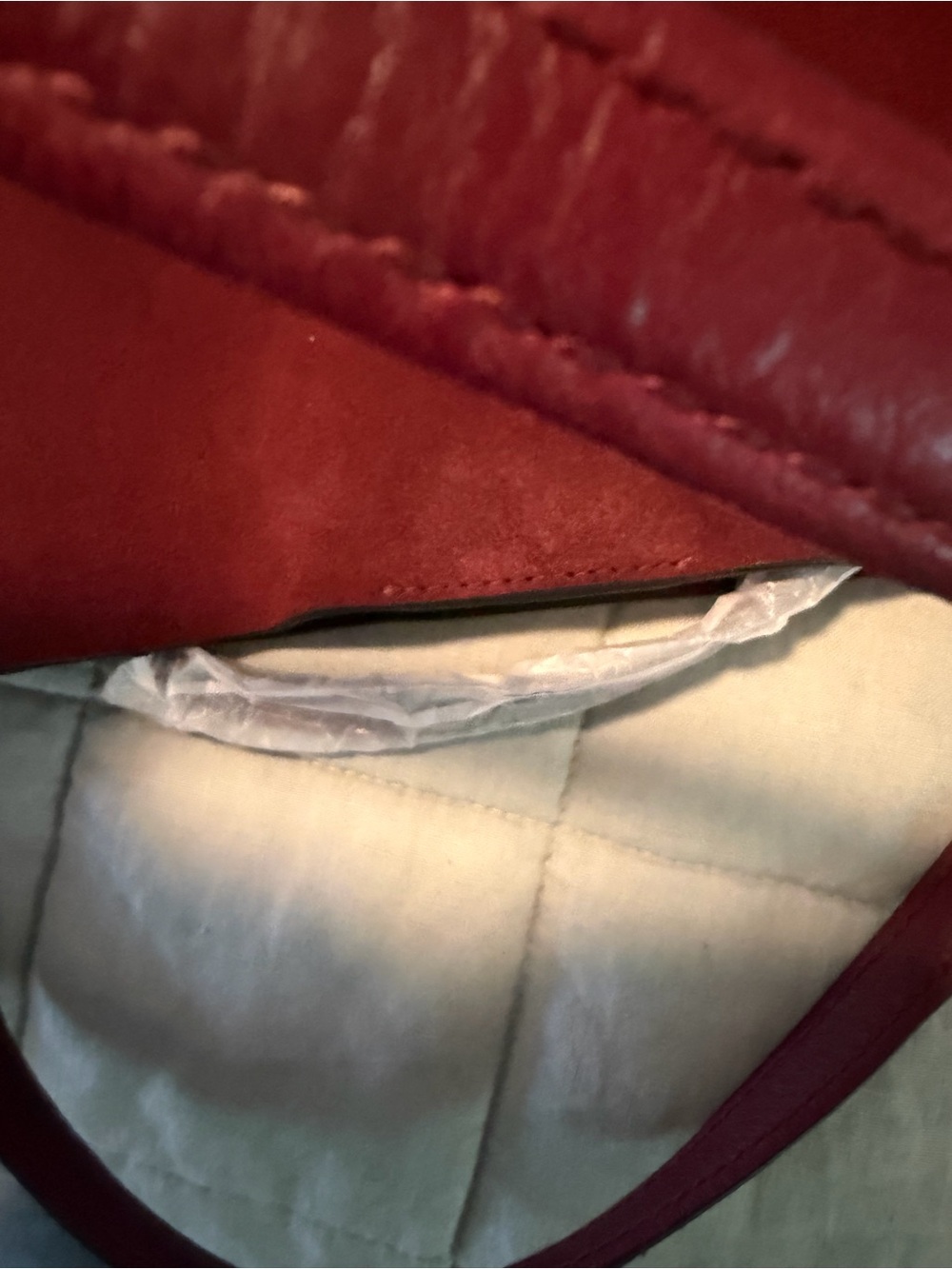 Madewell Suede Shopper Tote in Burgundy NWT - Picture 3 of 3
